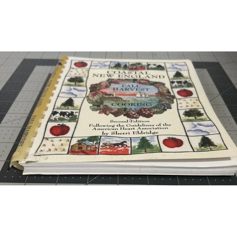 Coastal New England Fall Harvest COOKBOOK Plastic Comb Sherri‎ Eldridge